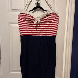 Pinupgirl Hello Sailor halter wiggle dress